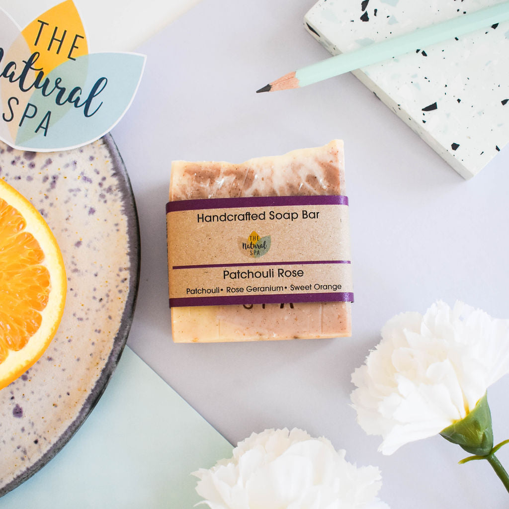 Patchouli Rose Soap Bar Orange Scent 3 Styles Thenaturalspa - Rosetta Creative Boutique